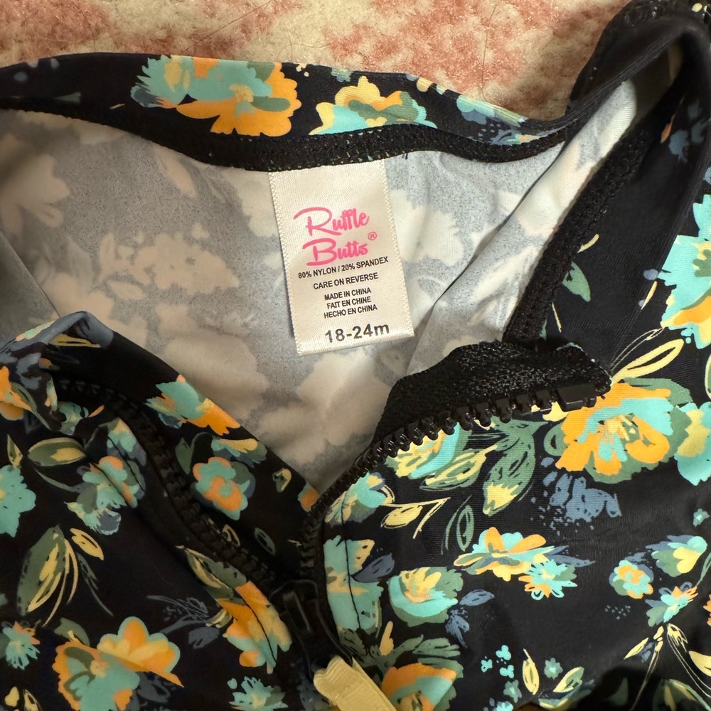 Ruffle Butts two piece girls swimsuit. Size 18-24 months. Perfect condition.